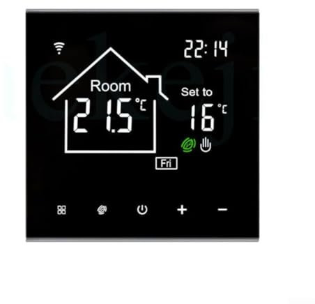 HEIBTENY Homematic Thermostat Heizkörper, Programmierbarer Smart WiFi Wireless Thermostat Für Tuya, Geeignet Für Wohnungen, Büros, Geschäfte, Hotels