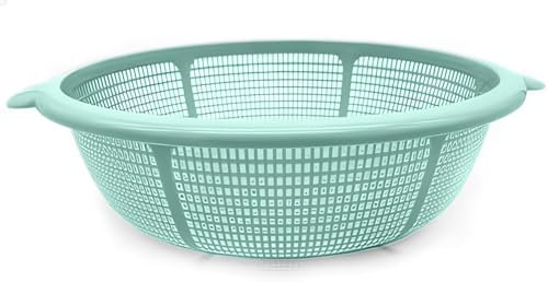 CABLEPELADO - Escurridor verduras plastico 31 cm - Escurridor pasta - colador - escurre agua - libre de BPA - apto Lavavajillas (verde)