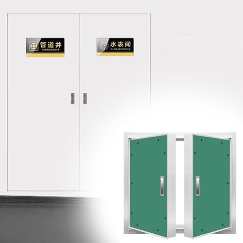 Revisionsklappe Trockenbau Doppelt Revisionstür für Trockenbau-Fliesen Im Badezimmer, Abschließbare, Streichbare Gipskartonplatten Wartungstür Serviceklappe , 500x500 600x600 700x700 800x800 900x600(7