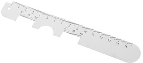 ABOOFAN Pupillary Distance Ruler for Eyeglasses Accurate Pd Measurement Tool Portable Aluminum Eye Tool Dual-sided Scale for Optometry