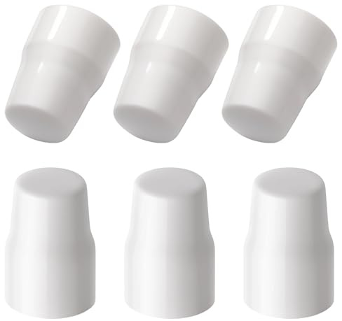 6 Pcs Universal Radiator Valve Caps, Radiator Caps, Replacement Central Cover Valve, Water Heater Heating Pipe Cover, White