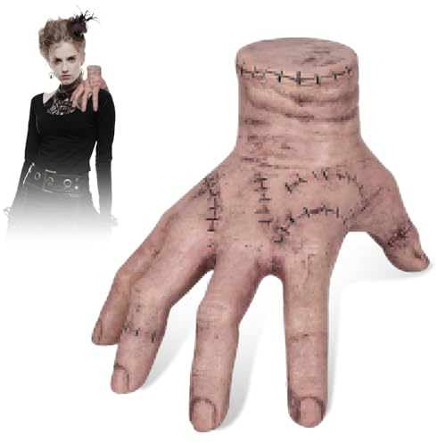 Smdbzda Wednesday Händchen, Mercredi Famille Hand, Main de la Chose Famille A-ddams, A-ddams Thing Hand, A-ddams Figure Fake Hand, pour Décoration Halloween, Accessoire Photo pour Cosplay
