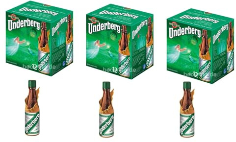CG94 - Underberg Amaro Digestivo, Set da 36 Bottigliette da 2cl, Liquore Alle Erbe in Confezione Regalo Verde