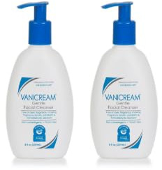 Vanicream Gentle Facial Cleanser 237 ml, mild hudrengöring & hudvård för känslig hud och alla hudtyper – 2-pack