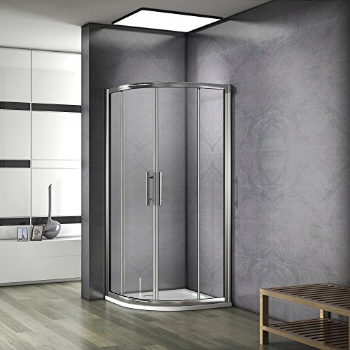 Cabine de douche 80x80x185 paroi de douche accès d'angle verre anticalcaire