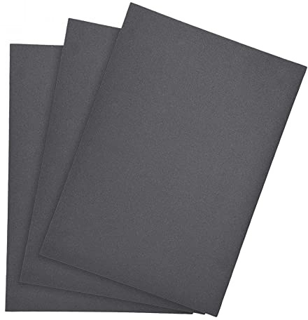 sourcing map 500 Grits Sanding Sheets 9-inch x 11-inch Wet Dry Silicon Carbide Sandpaper for Wood Furniture Metal Automotive Polishing 3pcs