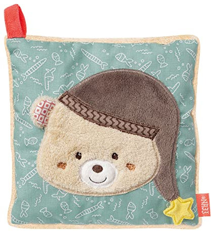 Fehn Kirschkernkissen Baby Bär - wohltuendes Wärmekissen und Kältekissen für Babys und Kinder ab 0+ Monaten - Körnerkissen für Backofen - Kirschkerne Kissen als Babygeschenk zur Geburt