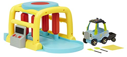 Little Tikes Let's Go Cozy Coupe - Autolavaggio con veicolo Push and Play - Include camion Go Green, set da gioco, attrezzi da giardino e carro - Adatto per bambini dai 3 anni