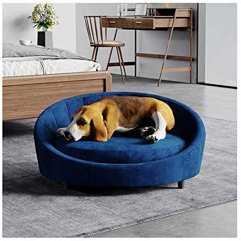 Haustiercouch Hunde-Schlafsofa Aus Massivholz, Nordisches Luxus-Haustier-Wohnzimmer-Sofa