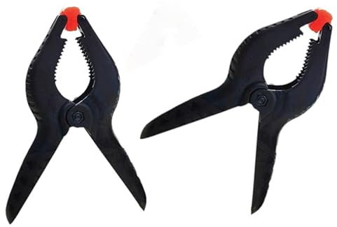 Federzwingen 2 x 16cm EXTRA STARK K&B Vertrieb Federklemmen Leimklemmen Werkstückklemme Leimzwingen mit beweglichen Backen Klemmen 518