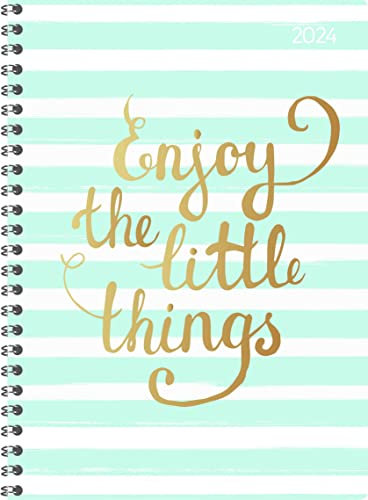 Ladytimer Ringbuch Little Things 2024 - Taschen-Kalender A5 (15x21 cm) - Schüler-Kalender - Weekly - Ringbindung - 128 Seiten - Alpha Edition