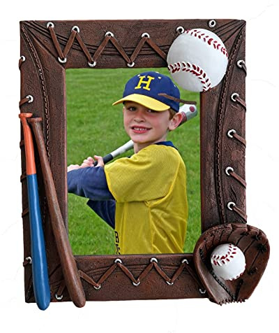 AKRILANE 5x7 Baseball Picture Frame 3D Resin Picture Frame Handmade Coach Gift For Dad, Mom, Mama, Aunt, Sisters, Men, Women, Athletes, Coaches, Team – 5 x 7 Baseball Photo Frame – Style A