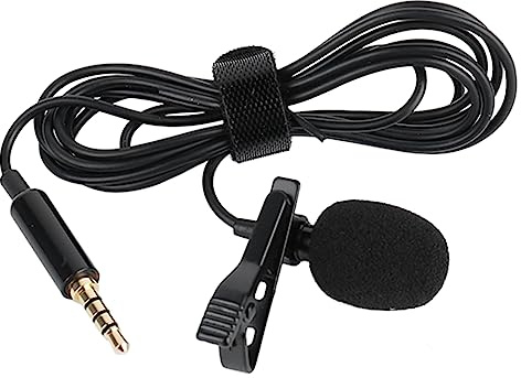 Annadue Lavalier-Ansteckmikrofon-Set, Aufsteckbares Omnidirektionales Kondensator-Lav-Mikrofon mit 3,5-mm-Schnittstelle für Kabelgebundene Handy-Mikrofone, Videoaufnahmen, Interviews Usw