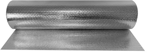 LILIIN 1x10m Isolierfolie Dämmfolie Thermofolie Reflexionsfolie, 3-4mm Dicke Alu-Heizkörper Isolieren Wärmehaltung Isolierungsfolie, für Wänden Böden, 10㎡, BI2020A