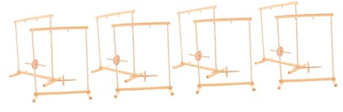ibasenice 4 Sätze rollendes Instrument selber Bauen Wissenschaftliches Spielzeug aus Holz Maxwell Radmodell Kinder experimente Experiment Kinder Spielzeuge Kinderspielzeug Kinderversorgung