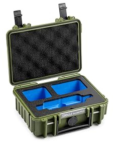 B&W Transportkoffer Outdoor für Insta360 X3 - Type 500 Bronze-Grün - wasserdicht nach IP67 Zertifizierung, staubdicht, bruchsicher und unverwüstlich