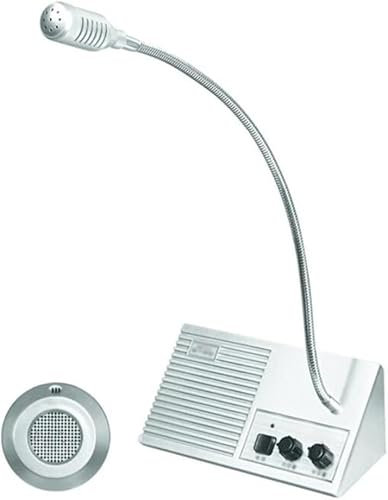 Counter Intercom System, Window Speaker Intercom System for Business Anti-Interference with Extension Cord Two-Way Intercom System for Busine