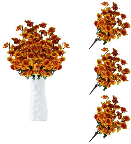 astylishome Fiore artificiale fai da te decorazione floreale fiori finti fiori di prugna dall'aspetto realistico fiori che sembrano veri bouquet di simulazione disposizione per la decorazione della