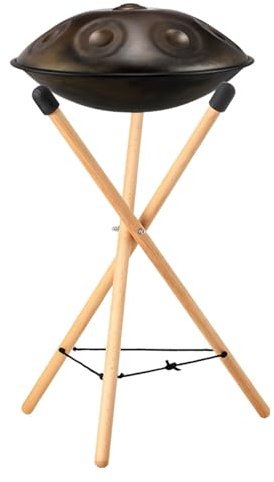 Handpan-Ständer, Stativ, Handpan-Ständer,Zungentrommelhalterung aus Stahl | Tragbare Snare-Halterung, verstellbarer Snare-Ständer aus massivem , rutschfester Trommelhalter, Schlaginstrument, Handp