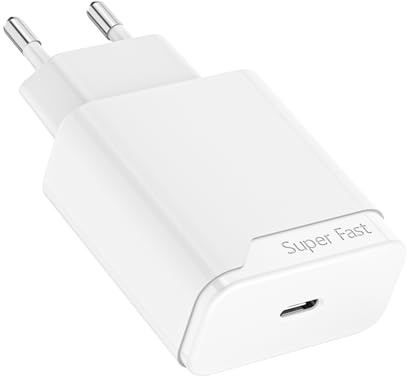 Prise Chargeur Type C Rapide Compatible avec iPhone 17 16 16e 15 14 13 12 11 Pro Max/Plus/Air, 25W Embout Adaptateur Secteur pour Apple Bloc Fast Charge USB-C