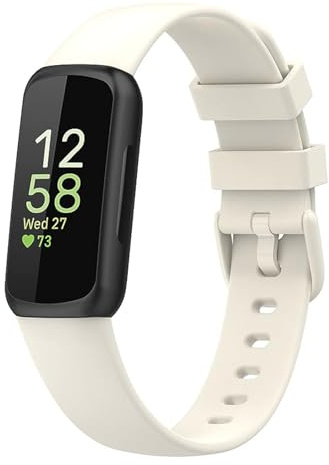 Gusfeliz Bracelets pour Inspire 3 – Bracelets de sport souples réglables de rechange compatibles avec le traqueur d'activité Inspire 3 pour homme et femme, L, Silicone, Sans pierre précieuse