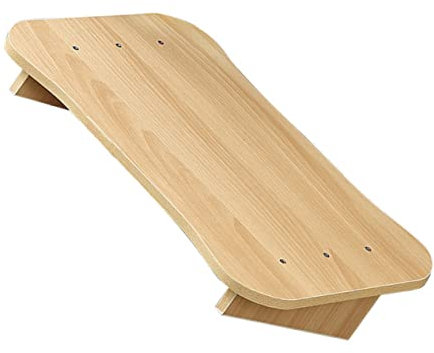 FUNOMOCYA Holz Fußhocker Fürs Büro Tritthocker Aus Holz Fußstütze Schreibtisch Kleiner Fußhocker Mit Natürlicher Holzstruktur