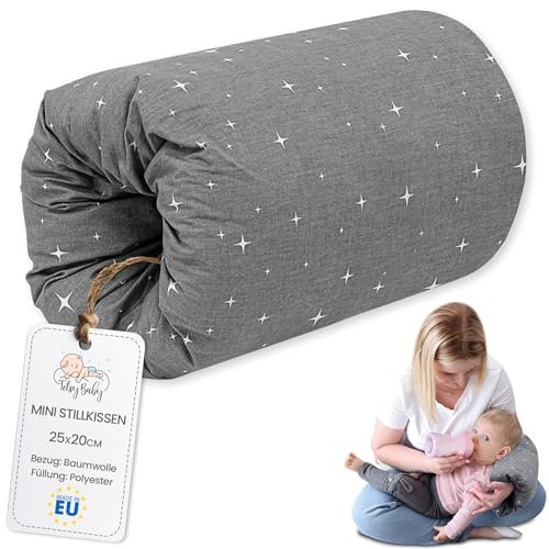 Totsy Baby Cojin Lactancia Bebe 20 cm - Cojín de Manga o Brazalete para alimentación del bebé Pequeño Almohada por niñas y niños Cojines Embarazada Dormir y Lactancia Oeko-Tex Galaxia