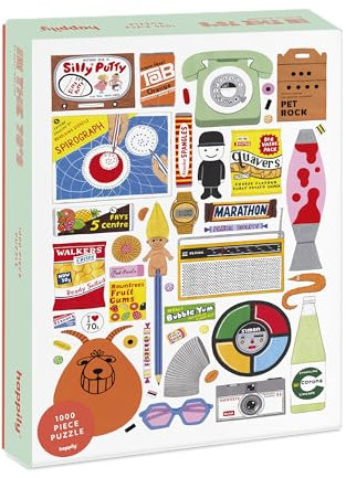 In the 70s 1000 Piece Jigsaw Puzzle for Adults | Premium 100% Recycled Board | 70s Retro 1000 Piece Puzzle for Adults | Retro Gifts | Happily Jigsaw Puzzles