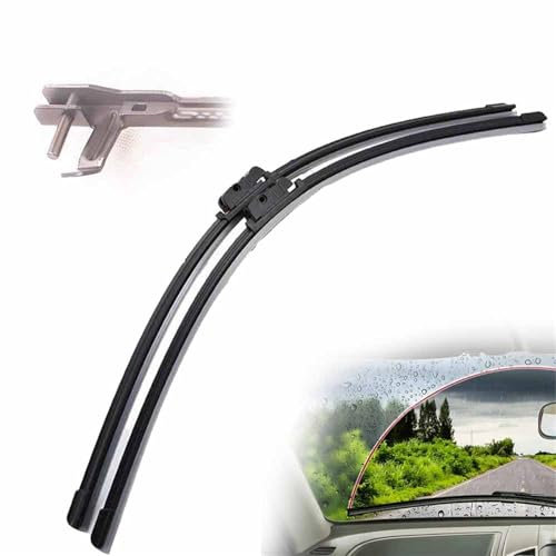 KIMPZ Balais D'essuie-Glace Avant pour Citroen C6 2005 2006 2007 2008 2009 2010 2011 2012 Pare-Brise Pare-Brise Nettoyeur De Vitres Brosses De Pluie pour Voiture 28+28 Accessoires d'essuie-Glace