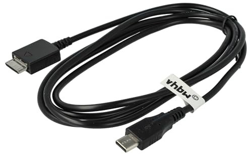vhbw USB-C Datenkabel kompatibel mit Sony Walkman NWZ-S765, NWZ-S774, NWZ-S739F, NWZ-S764, NWZ-S774BT MP3 Player Schwarz, 150 cm