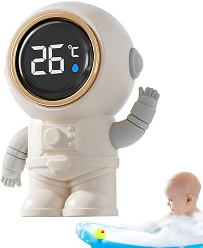Wassertemperatur-Thermometer für die Badewasserthermometer | Wassertemperatur Montage | Digitales Wasserthermometer mit LED-Anzeige, schnelle Reaktion, wasserdicht für Schmusetuch
