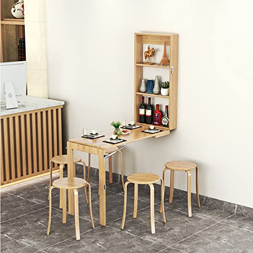 Scrivania pieghevole da parete, design a foglia pieghevole con lavagna per casa, ufficio, sala da pranzo e scrittura, soluzione salvaspazio multifunzione convertibile