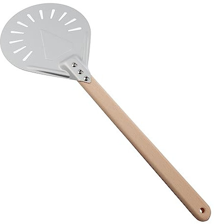 Alipis 8 espátula para pizza espátula para hornear pizza convirtiendo la cascara de pizza paleta de pizza paleta de cáscara de pizza aleación de aluminio