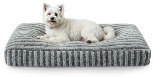 Pawk Hundebett Kleine Hunde, Hundekissen Waschbar Abnehmbar, Hundekorb Flauschig Atmungsaktiv, Hundematte rutschfest, 58x46x8cm