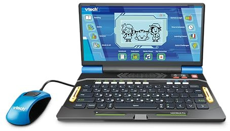 VTech LearnBook Pro, Educational Laptop For Kids, 82 Educational Games & Activities, QWERTY Keyboard, Reading, Maths, Science and More, For Kids Aged 5, 6, 7, 8+ Years, English Version
