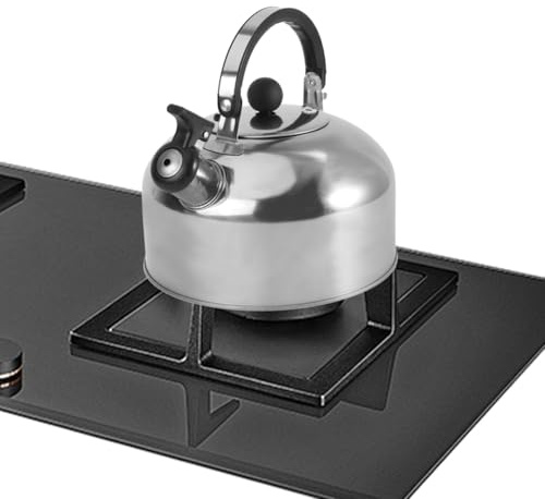 Hervidor Silbador de Acero Inoxidable 2 L para Inducción y Gas | Base Plana, Asa Ergonómica y Manejo Cómodo, para Té y Café, Color Plata