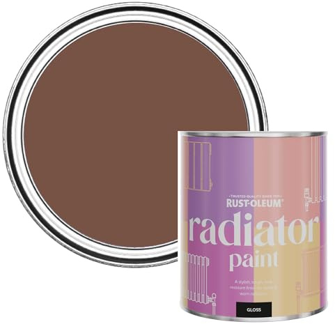 Rust-Oleum Heat-Resistant Radiator Paint in Gloss Finish - Faded Ember 750ml