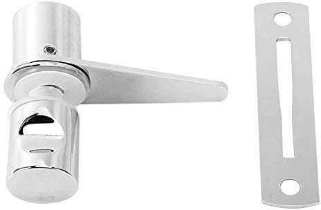 FTVOGUE Verrouillage du Verrou, Porte en Verre 8-12 Mm 304 Portes en Acier Sécurité pour le Bureau, Matériel de d'écran, Poignée Exquise et Texturée, érafluge, Installation Facile à l'aide de