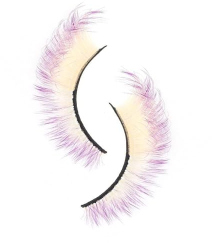 Cils colorés, touffes de cils artificiels, cils volumineux réutilisables pour les événements festifs