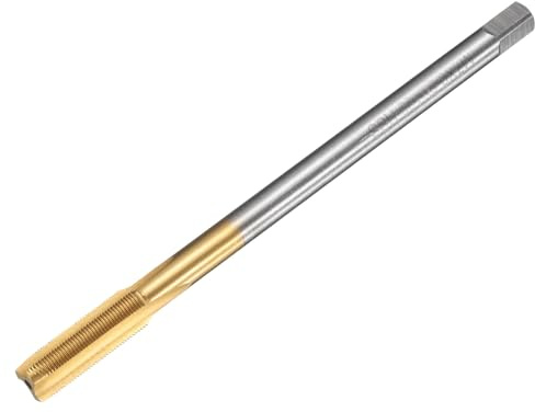 QUARKZMAN Taraud Métrique à droite, M7 x 0.5 x 100mm H2 Taraud et Filière en HSS6542 avec Revêtement en Titane à 3 Cannelures Tarauds à Fileter pour le Taraudage et le Filetage d'Outil