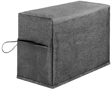ZFIHAV Nähmaschinentasche Nähmaschinentasche, wasserdichte Nähmaschinenabdeckung mit Taschen, Abdeckung for die meisten Nähmaschinen(Grey)
