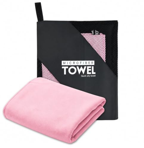 Kemay Premium Microfibre Towel - Quick Dry, Super Absorbent & Lightweight - Compact Travel Towel for Gym, Beach, Yoga, Swimming & Camping - Fast Drying Microfiber Bath & Hand Towels