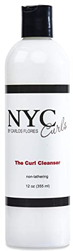 NYC Curls The Curl Cleanser | Best Sulfate Free Shampoo Alternative for Curly, Coily, & Wavy Hair | Zero Lather & Color Safe | Sulfate Free & Vegan | 12 FL OZ