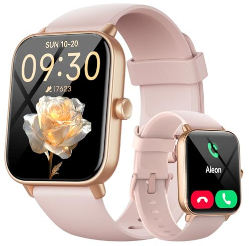 Fitpolo Smartwatch Donna Uomo, 1.8'' Smart Watch Orologio Fitness Android iOS Contapassi Cardiofrequenzimetro da Polso Orologio Sportivo Bluetooth Conta Calorie Activity Tracker IP68 con Cronometri