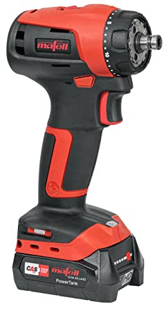 Mafell Akku Bohrschrauber (Bohrmaschine mit ErgoBalanceConcept, 45 Nm maximales Drehmoment, 12 Volt Spannung, Inkl. 2 CAS kompatible Akkus mit 43 Wh) 91D001