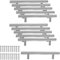 WANGZAIZAI Lot de 10 poignées de meuble en acier inoxydable pour armoires de cuisine, poignées de meubles, 96 mm, espacement des trous, longueur totale 150 mm, couleur acier inoxydable brossé