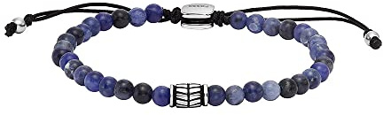 Fossil Bracciale Da Uomo, Lunghezza: 250 mm, Larghezza: 4 mm Bracciale In Acciaio Inossidabile Argento, JF04414040