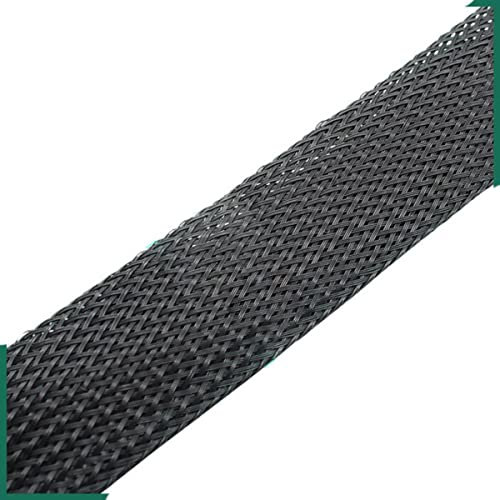 CTLH20 1/5/10/50/M Guaina Intrecciata Isolata Nera 4/6/8/10/12/14/20/25mm Manicotto di Protezione per Passacavi in Filo Pet Stretto-25MM, 100 Metri