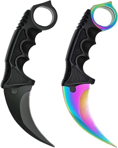 Generisch *2er Pack* Hochwertiges Camping Werkzeug Jagd Outdoor Real-Life-Sammlung Survival Counter-Strike Global Offensive + Case By Cracker24 (Schwarz + Fade)