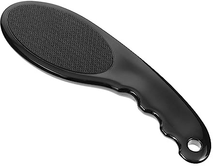 Removedor de Callos de Nanovidrio Mango Abs Negro | 1 Pieza, Diseño Ergonómico Portátil, Uso en Viaje y Ducha, Herramienta de Pedicura para Mujer